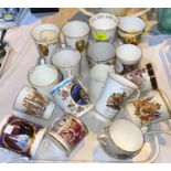 A selection of Royal Commemorative mugs etc.