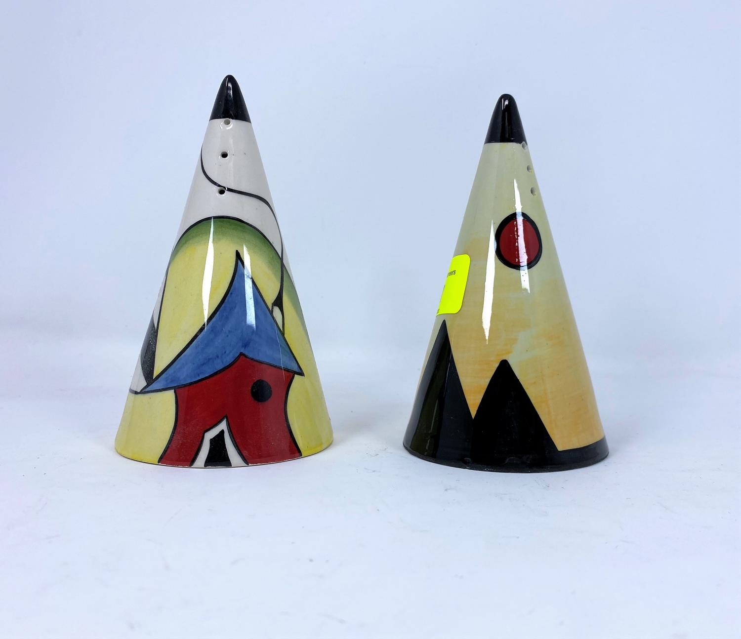 2 Lorna Bailey conical sifters "Porthill" & "Pyramids"