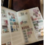 A selection of world stamps in albums and stockbooks