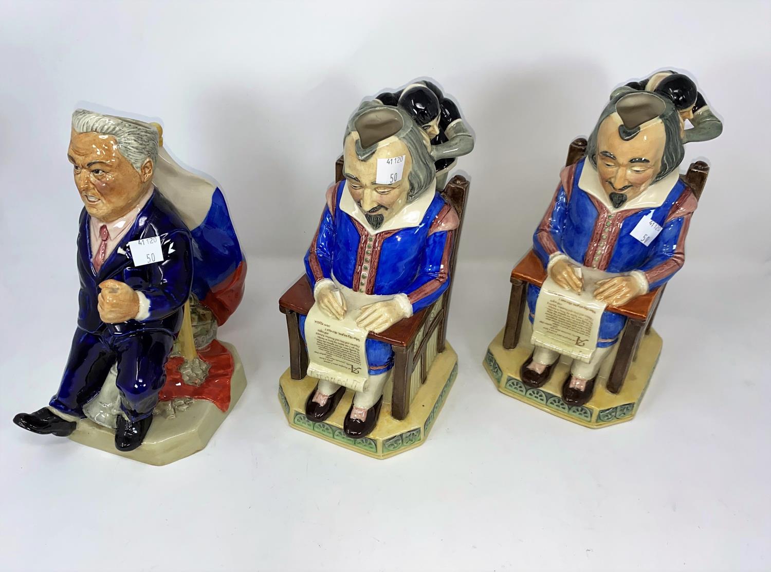 4 Kevin Francis character Toby jugs - Gorbachov, Yeltsin & 2 Shakespeare; a Villeroy & Bosch "Big - Image 3 of 3