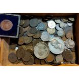 A selection of pre-decimal & foreign coins