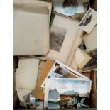 A quantity of postcards and ephemera