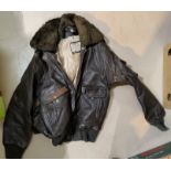 A North Korean leather A-2 Flight jacket style 674 SL, RW 42002
