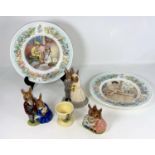 3 Royal Doulton Bunnykins groups - Wedding day, Family Photo & Storytime; 2 Royal Worcester Peter