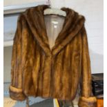 A brown mink jacket