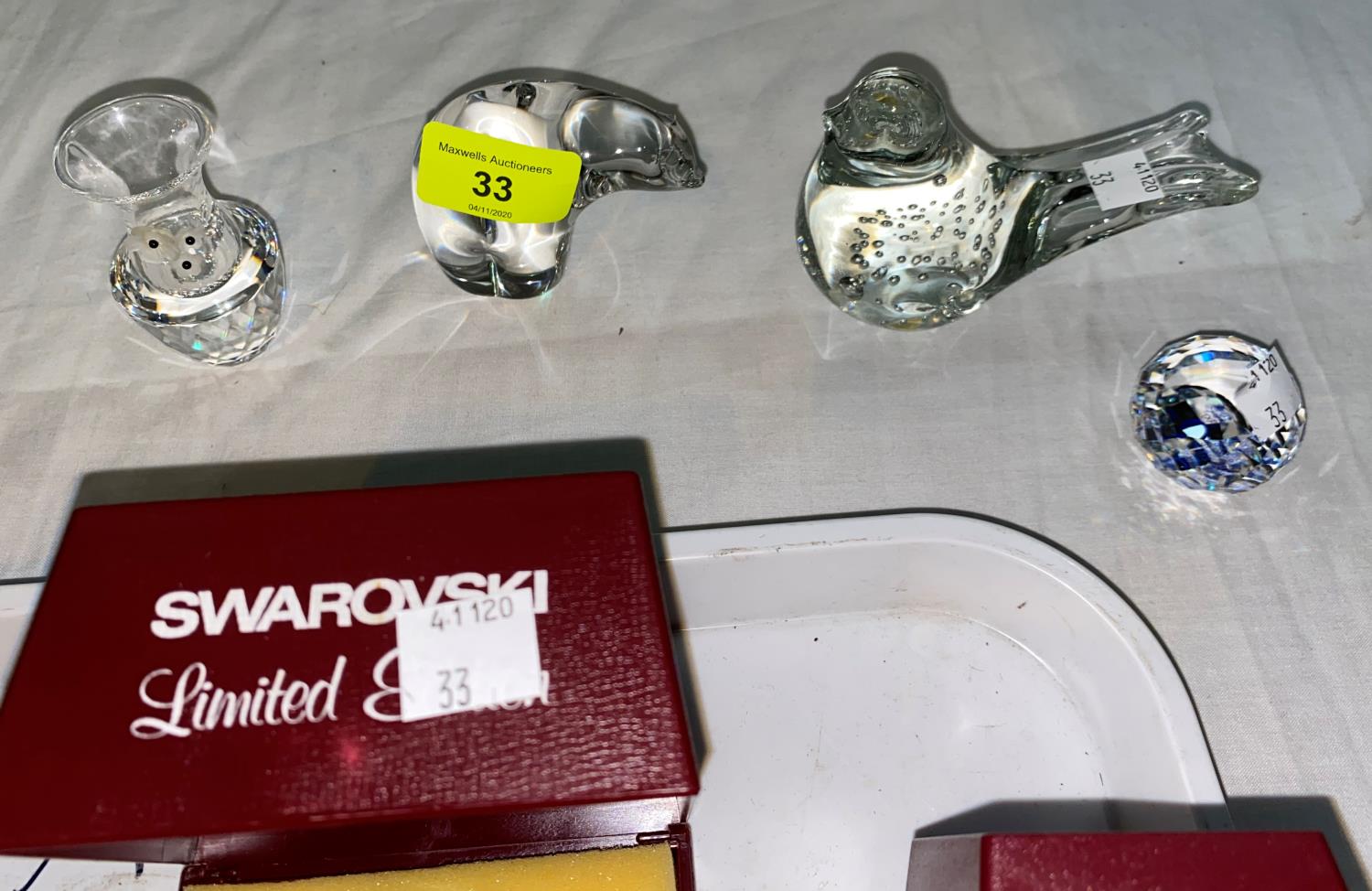 A selection of originally boxed Swarovski crystal paperweights & glassware. - Image 2 of 2