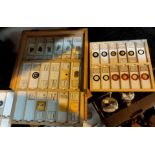 A good selection of Victorian and later microscope slides, in case