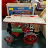 A MAMOD live steam tractor and trailer, boxed