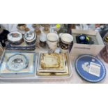 A selection of Wedgwood collectables china including picture frames, dishes, cup and saucers etc