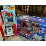 3 originally boxed robots including "Home Robot", "Ray Robot" etc