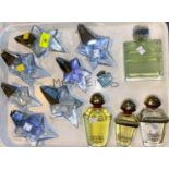 A collection of Thiery Mugler Factice Dummy Angel; 4 Guerlain Samsara & Vetivert Factice Dummy