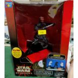 An originally boxed Star Wars episode 1 Darth Maul interactive talking bank