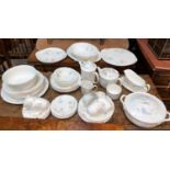 An extensive six setting Royal Albert 'Horizons Fantasia' dinner tea and coffee service including,