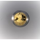 Nelson Mandela, one tenth oz, commemorative coin, 2013, cased