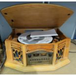 A "Phonograph" reproduction radio/cassette/CD player