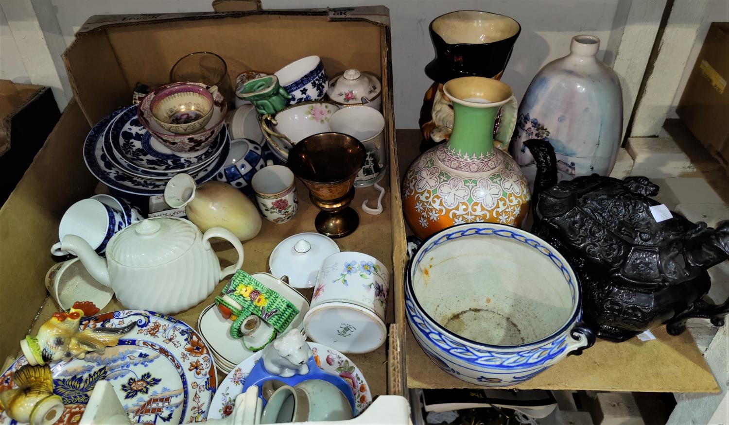 A large toby jug; a selection of decorative china