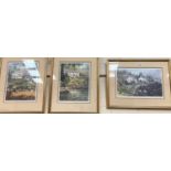 Judy Boyes: "Troutbeck", "Sandwich" & "Kentmere", 3 artist signed limited edition prints, framed and