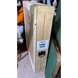 A hand made wooden picture shipping crate, internal measurement 33" x 43" x 5"