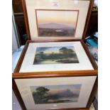 JVH: 19th century rural scenes, 2 watercolours, 18 x 27 cm, framed and glazed; a similar watercolour