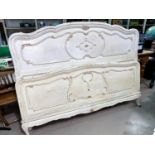 An early 20th century pair of Italian carved double bed ends (no sides)