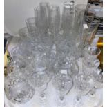 A selection of drinking glasses and glassware