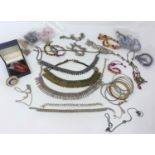 A selection of costume jewellery