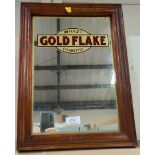 A pub type advertising mirror - Gold Flake