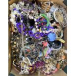 A large quantity of costume jewellery