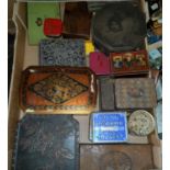 A collection of vintage tins