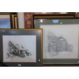 H B Thorpe: Nether Alderley Mill and a similar work, 2 artist signed limited edition prints; a