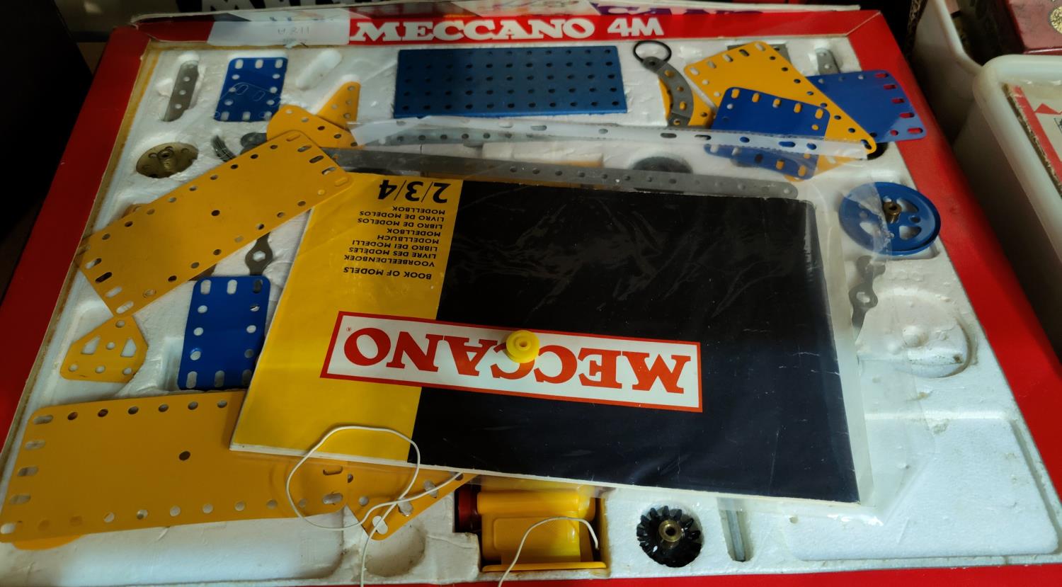 Two boxes of late 20th century Meccano; a selection of other toys; games; etc. - Image 2 of 3