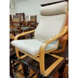 A modern arm chair