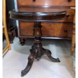 A oak occasional table with tilt top on tripod base; a mahogany hall chair