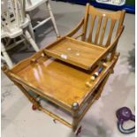 A mid-20th century child's high / low convertible chair (collectors' only)