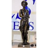 R Moll: a modern bronze, female nude "Alethea", limited edition 114/950, height 64 cm