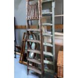 Two pairs of decorators ladders (for decorative purposes)