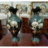 A pair of Victorian style decorative vases