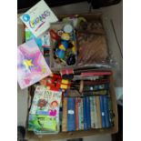 A selection of children's games; toys; books; collectors /cigarette cards