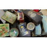 A selection of vintage tins