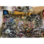 A large quantity of costume jewellery