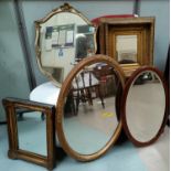 A selection of wall mirrors