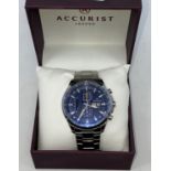 An Accurist chronometer watch, boxed
