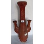 An art pottery vase. c.1900. 20' high. Chipped. Prov: Estate of Islwyn Watkins