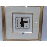 AFTER CONRAD MARCA-RELLI. AMERICAN 1913-2000 Abstract stud. Signed initials and numbered 441/500.