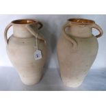 A pair of Ewenny Pottery inverted baluster vases. 14' high. Prov: Estate of Islwyn Watkins