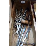 A box of drill bits etc.