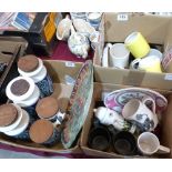 Three boxes of ceramics, mostly Portmeirion