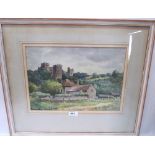 ROLAND SPENCER FORD. BRITISH 1902-1990 Ludlow Castle. Signed. Watercolour. 10' x 14½'