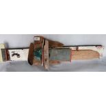 ISLWYN WATKINS. WELSH 1938-2018 Cantagalle 2002. Wood and metal assemblage. Inscribed verso. 32'