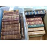 Two boxes of natural history volumes